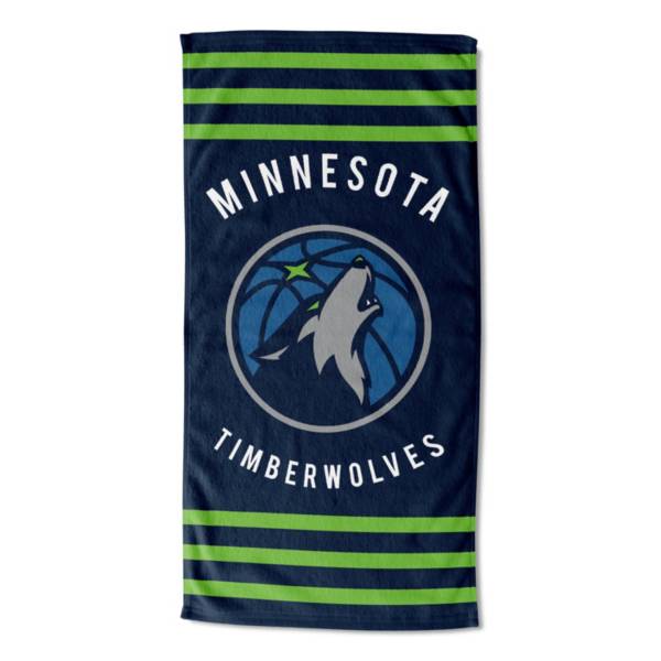 TheNorthwest Minnesota Timberwolves Stripes Beach Towel