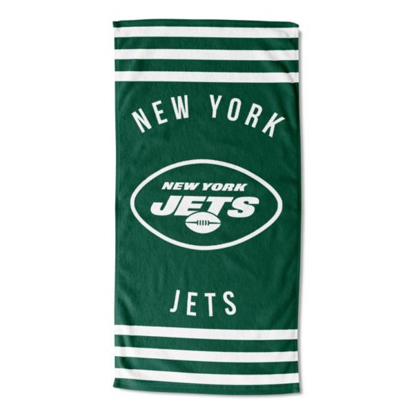 TheNorthwest New York Jets Stripes Beach Towel