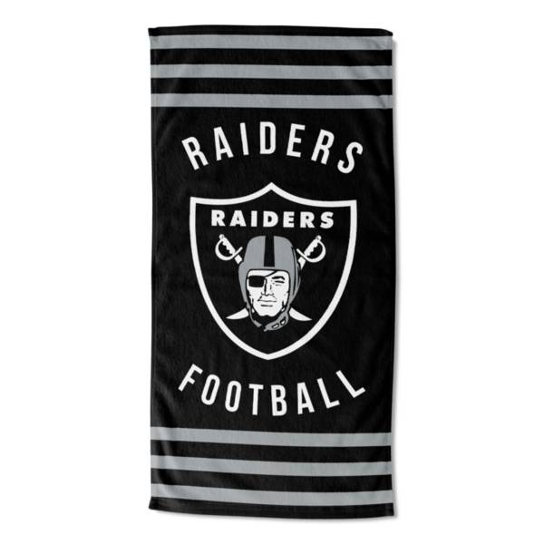 TheNorthwest Las Vegas Raiders Stripes Beach Towel