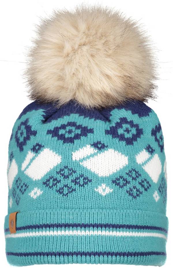 Obermeyer Women's Durango Faux Fur Pom Beanie