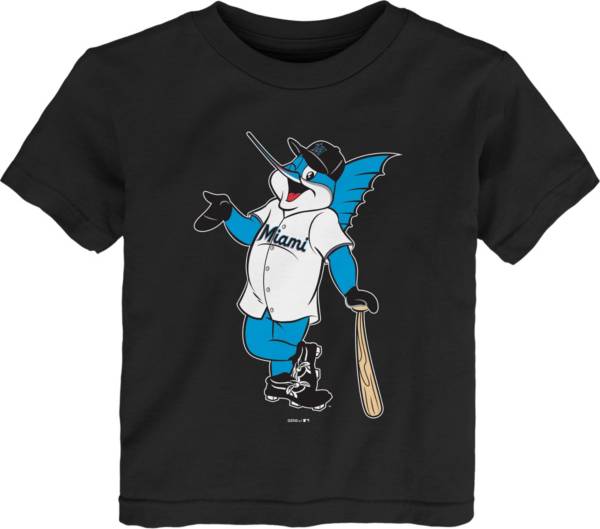 Gen2 Youth Toddler Miami Marlins Black Mascot T-Shirt