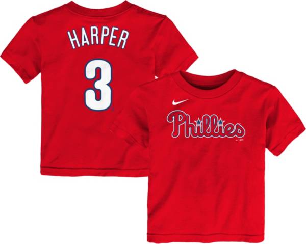 Nike Youth Toddler Philadelphia Phillies Bryce Harper #3 Red T-Shirt