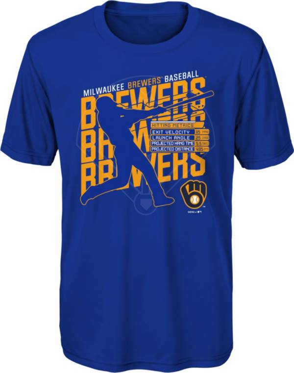 Gen2 Youth Milwaukee Brewers Royal Matrix T-Shirt