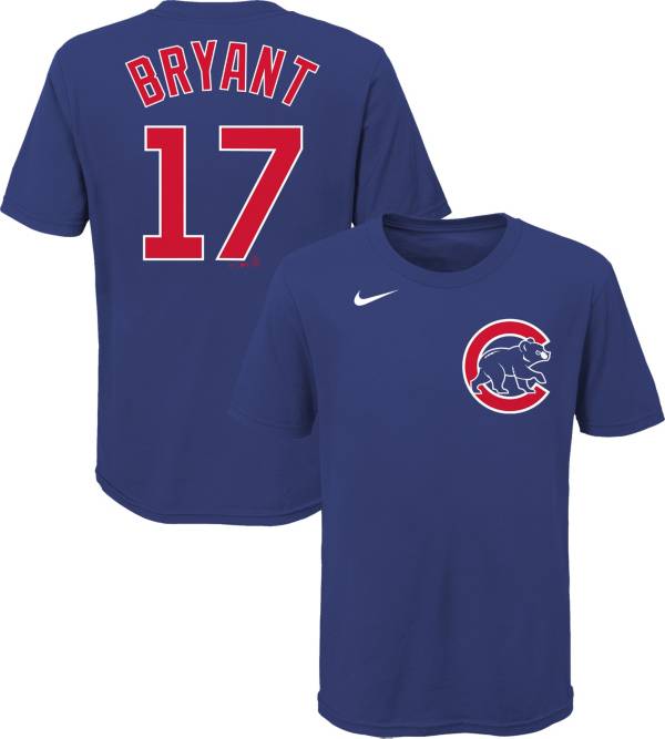 Nike Youth Chicago Cubs Kris Bryant #17 Blue T-Shirt