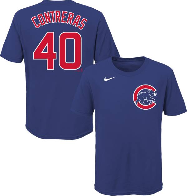 Nike Youth Chicago Cubs Wilson Contreras #40 Blue T-Shirt