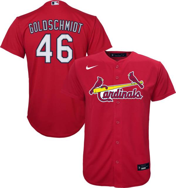 Nike Youth Replica St. Louis Cardinals Paul Goldschmidt #46 Cool Base Red Jersey product image