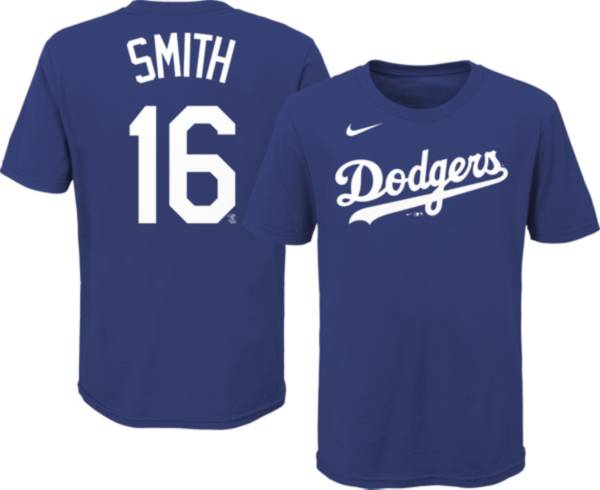 Nike Youth Los Angeles Dodgers Will Smith #16 Blue T-Shirt