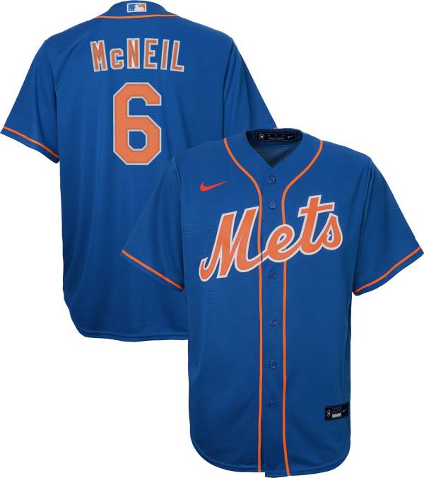 Nike Youth Replica New York Mets Jeff McNeil #6 Cool Base Royal Jersey