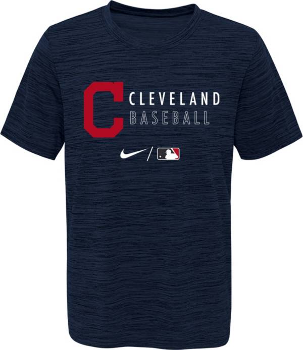 Outerstuff Youth Cleveland Indians Blue Velocity Practice T-Shirt