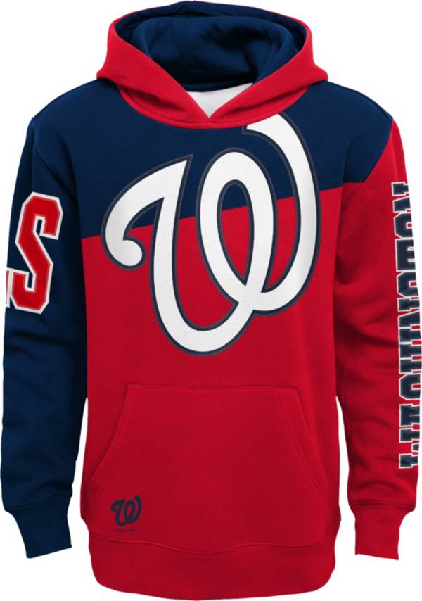 Outerstuff Youth Washington Nationals Red Slub Pullover Hoodie