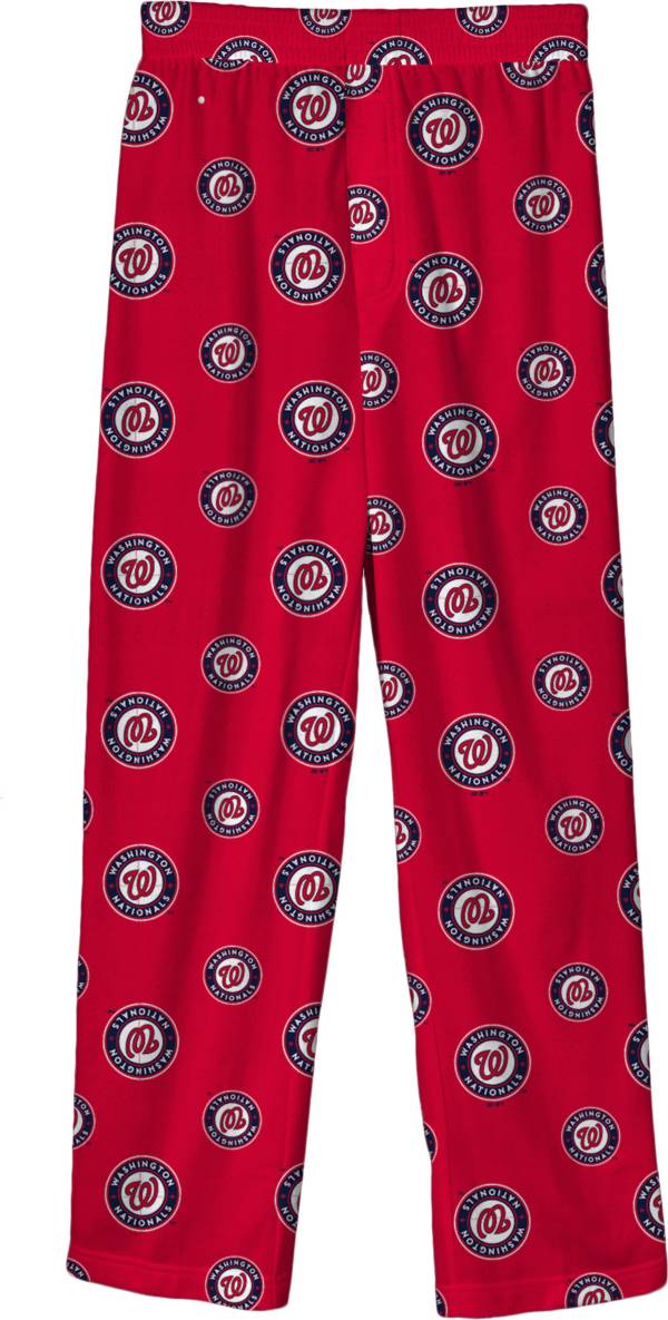 Outerstuff Youth Washington Nationals Red Logo Print Sleep Pant