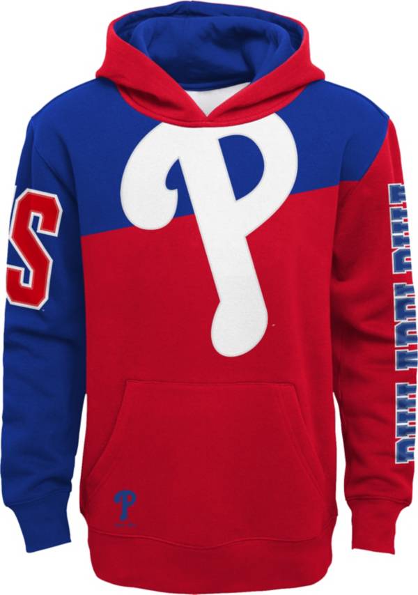 Outerstuff Youth Philadelphia Phillies Red Slub Pullover Hoodie