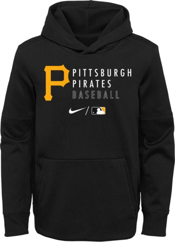 Outerstuff Youth Pittsburgh Pirates Black Therma-FIT Hoodie