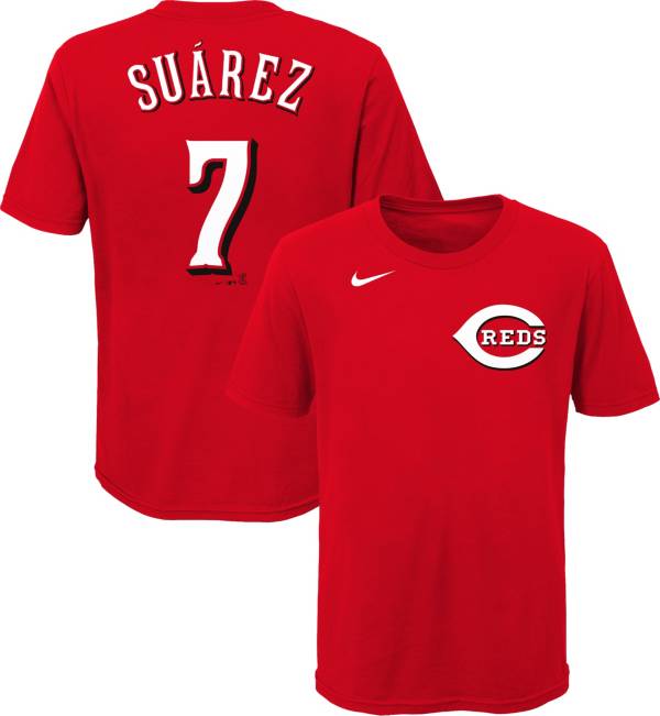 Nike Youth Cincinnati Reds Eugenio Suarez #7 Red T-Shirt