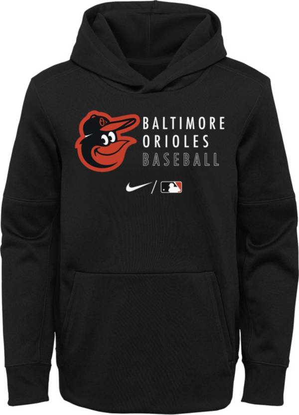 Outerstuff Youth Baltimore Orioles Black Therma-FIT Hoodie