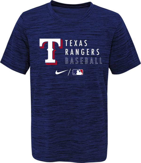 Outerstuff Youth Texas Rangers Blue Velocity Practice T-Shirt