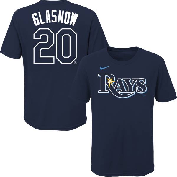 Nike Youth Tampa Bay Rays Tyler Glasnow #20 Navy T-Shirt