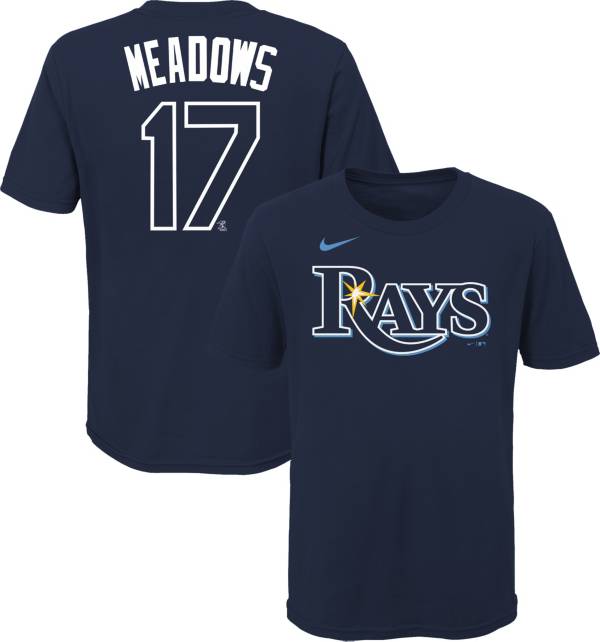 Nike Youth Tampa Bay Rays Austin Meadows #17 Navy T-Shirt