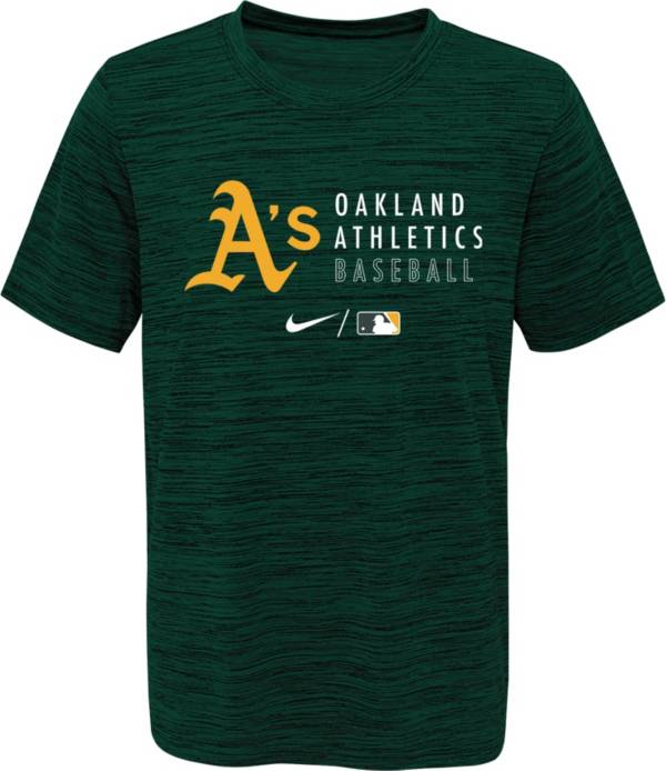 Outerstuff Youth Oakland Athletics Green Velocity Practice T-Shirt