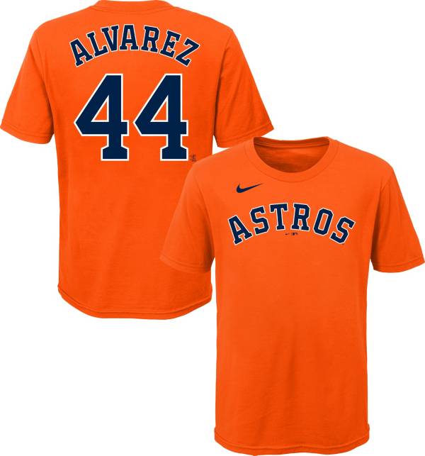 Nike Youth Houston Astros Yordan Alvarez #44 Orange T-Shirt