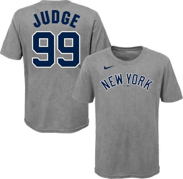 Nike Youth New York Yankees Aaron Judge #99 Gray T-Shirt