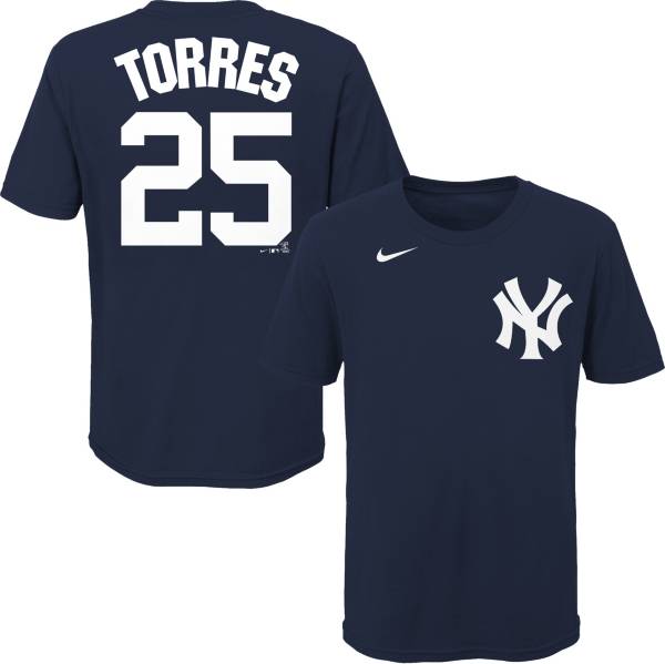 Nike Youth New York Yankees Gleyber Torres #25 Navy T-Shirt