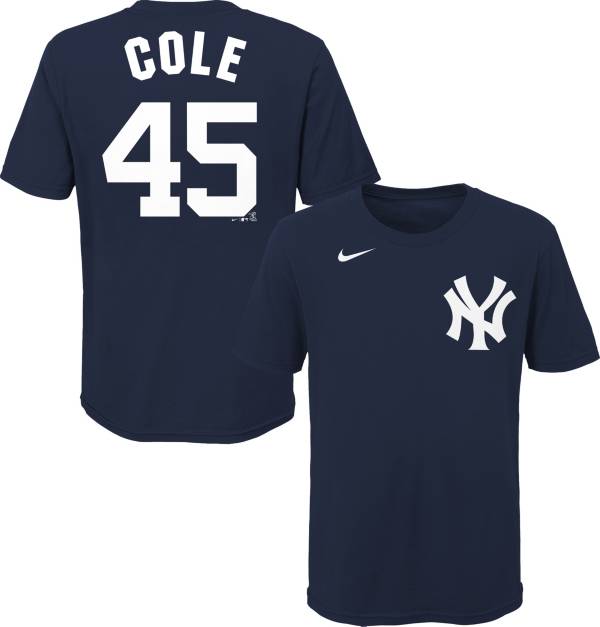 Nike Youth New York Yankees Gerrit Cole #45 Navy T-Shirt
