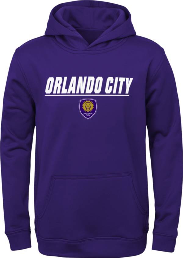 MLS Youth Orlando City Static Purple Performance Pullover Hoodie