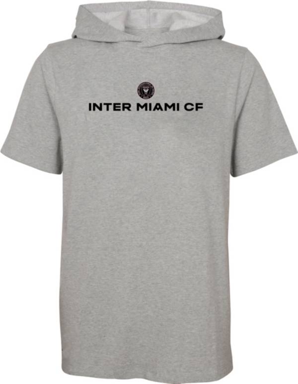 Outerstuff Youth Inter Miami CF On Guard Grey Short Sleeve Hoodie product image