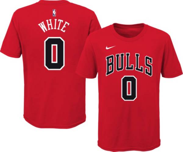 Nike Youth Chicago Bulls Coby White #0 Red Cotton T-Shirt