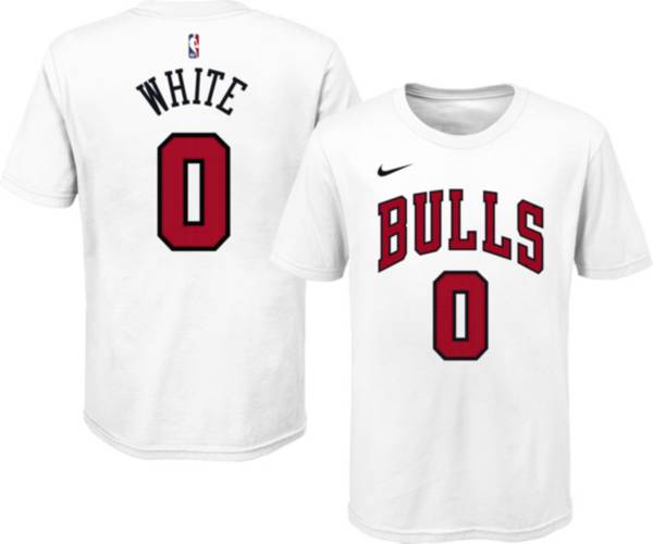 Nike Youth Chicago Bulls Coby White #0 Cotton White T-Shirt