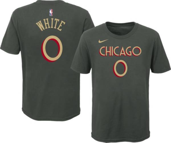 Nike Youth 2020-21 City Edition Chicago Bulls Coby White #0 Cotton T-Shirt product image