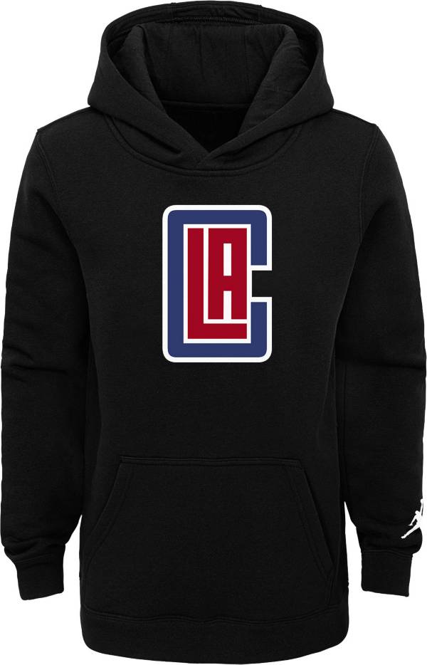 Jordan Youth Los Angeles Clippers Black Statement Pullover Hoodie