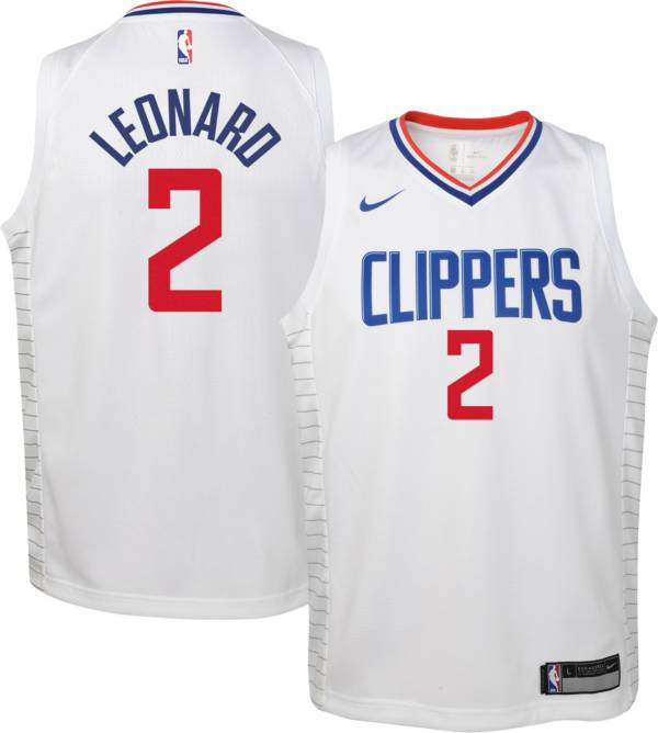 Nike Youth Los Angeles Clippers Kawhi Leonard #2 Dri-FIT Swingman White Jersey product image