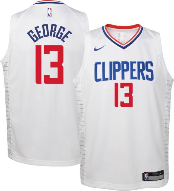 Nike Youth Los Angeles Clippers Paul George #13 Dri-FIT Swingman White Jersey