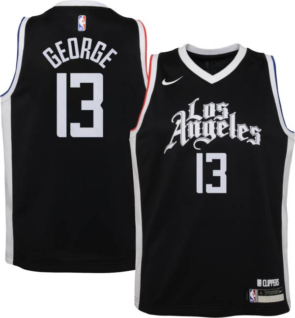 Nike Youth 2020-21 City Edition Los Angeles Clippers Paul George #13 Dri-FIT Swingman Jersey
