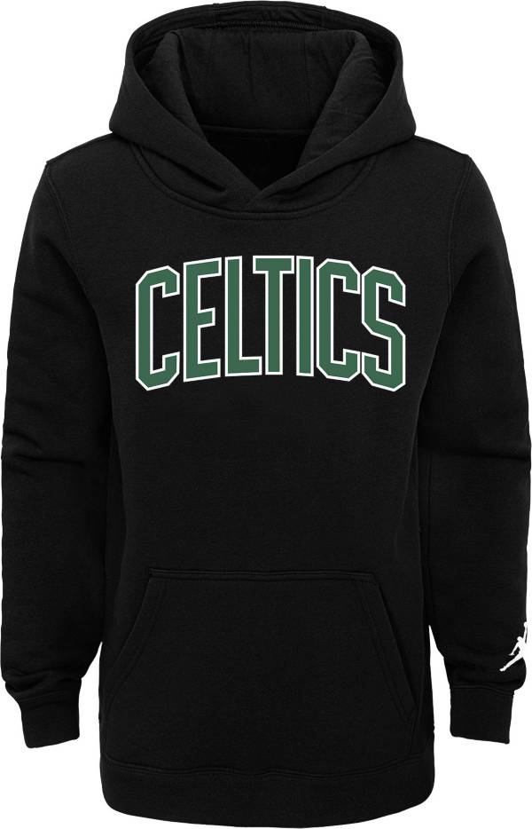 Jordan Youth Boston Celtics Black Statement Pullover Hoodie