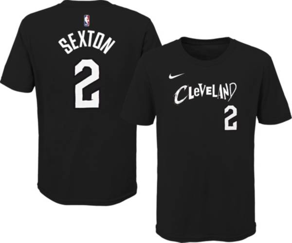 Nike Youth 2020-21 City Edition Cleveland Cavaliers Collin Sexton #2 Cotton T-Shirt