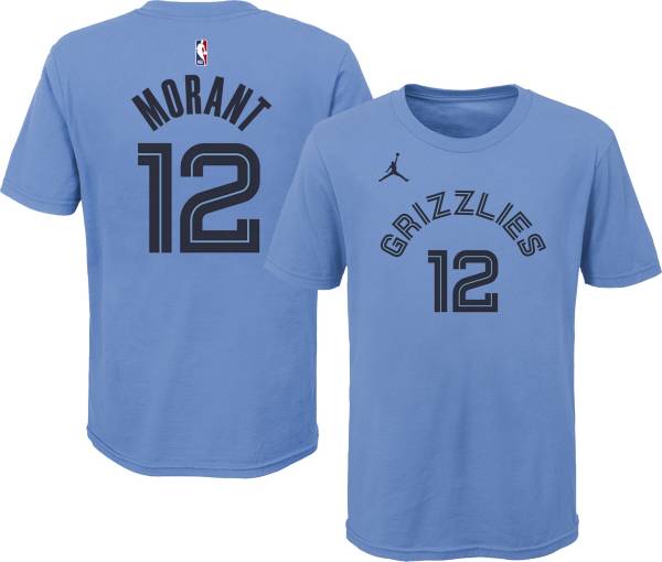 Jordan Youth Memphis Grizzlies Ja Morant #12 Blue Statement T-Shirt