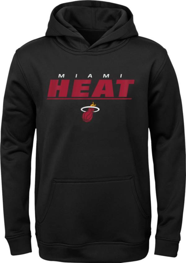 Gen2 Youth Miami Heat Black Static Pullover Hoodie