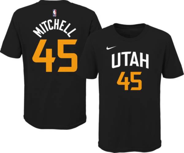 Nike Youth 2020-21 City Edition Utah Jazz Donovan Mitchell #45 Cotton T-Shirt