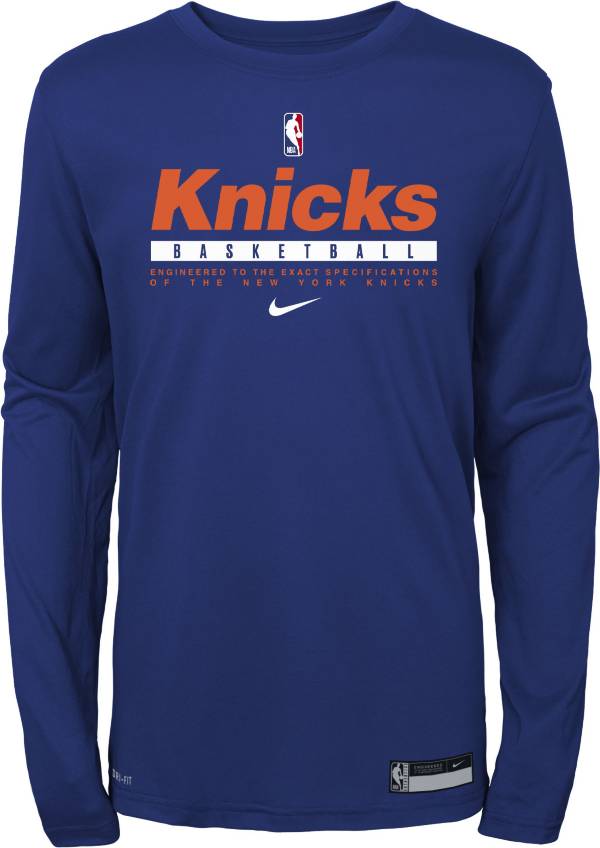 Nike Youth New York Knicks Practice Performance Long Sleeve T-Shirt product image