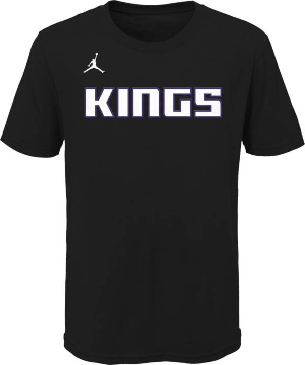 Jordan Youth Sacramento Kings Black Statement T-Shirt