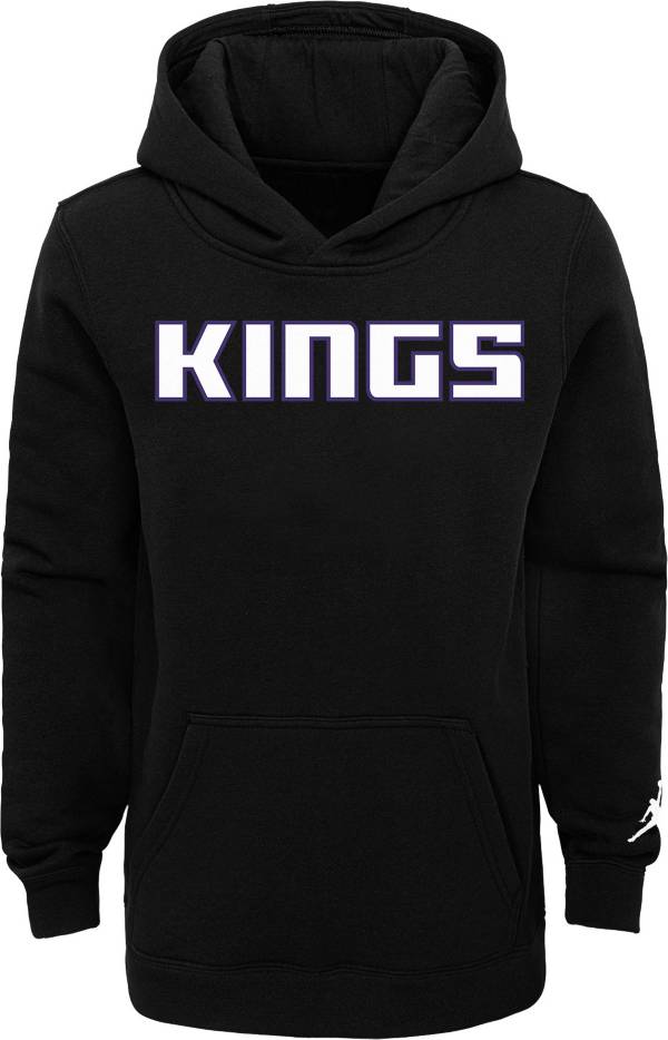 Jordan Youth Sacramento Kings Black Statement Pullover Hoodie