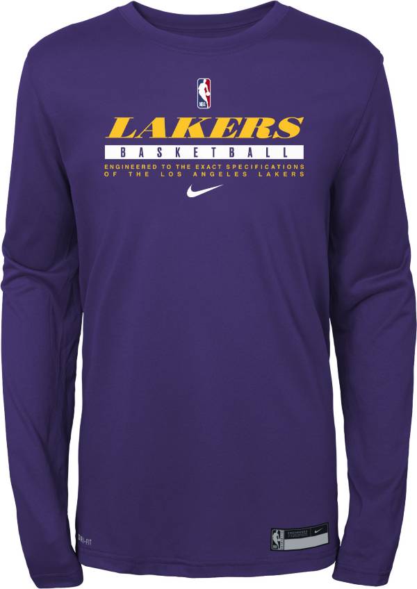 Nike Youth Los Angeles Lakers Practice Performance Long Sleeve T-Shirt product image