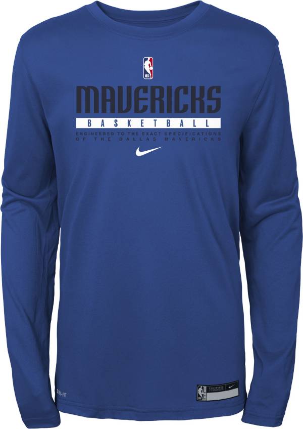 Nike Youth Dallas Mavericks Practice Performance Long Sleeve T-Shirt product image