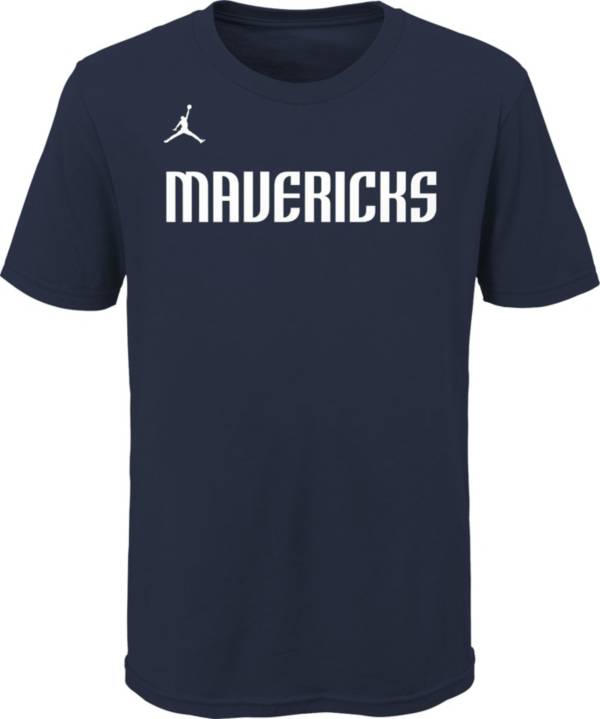 Jordan Youth Dallas Mavericks Blue Statement T-Shirt