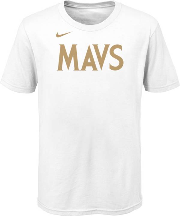 Nike Youth 2020-21 City Edition Dallas Mavericks Logo T-Shirt