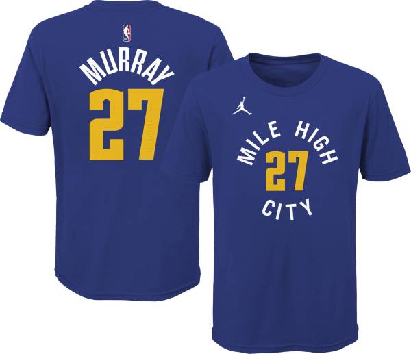 Jordan Youth Denver Nuggets Jamal Murray #27 Bue Statement T-Shirt