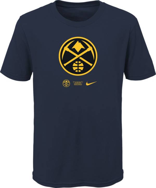 Nike Youth Denver Nuggets Blue Logo T-Shirt